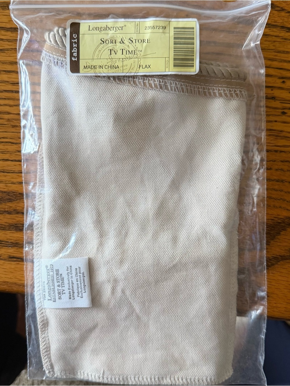 Longaberger Sort & Store TV Time liner